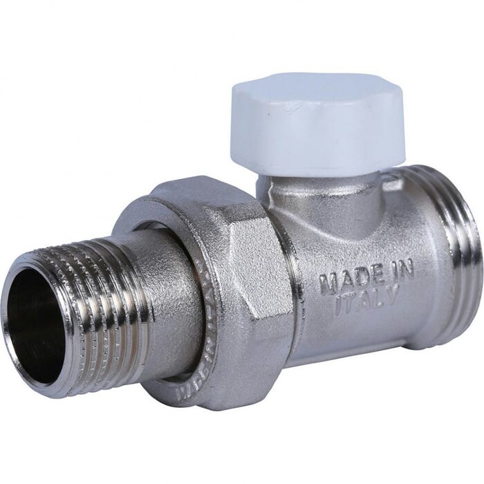 Клапан запорно-балансировочный 1/2"х3/4"ЕК, прямой Stout