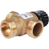 Клапан термостатический смесительный НР 1", 20-43°С, KV 2.5 м3/ч Stout