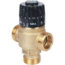 Клапан термостатический смесительный НР 3/4", 30-65°С, KV 2.3, центральное смешивание Stout