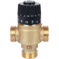 Клапан термостатический смесительный НР 3/4", 30-65°С, KV 2.3, центральное смешивание Stout
