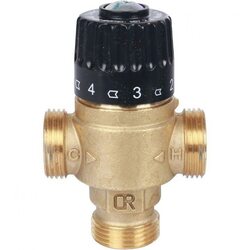 Клапан термостатический смесительный НР 3/4", 30-65°С, KV 2.3, центральное смешивание Stout
