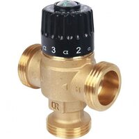 Клапан термостатический смесительный НР 1 1/4", 30-65°С, KV 3.5, центральное смешивание Stout