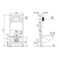 Инсталляция для унитазов TECE TECEspring (S401201) 4 в 1 со смывным бачком и с прямоугольный кнопкой смыва хром глянцевая (ТЕЦЕ)