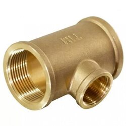 Тройник Латунный ВВВ 1"x1/2"x1" TIM (ТИМ)