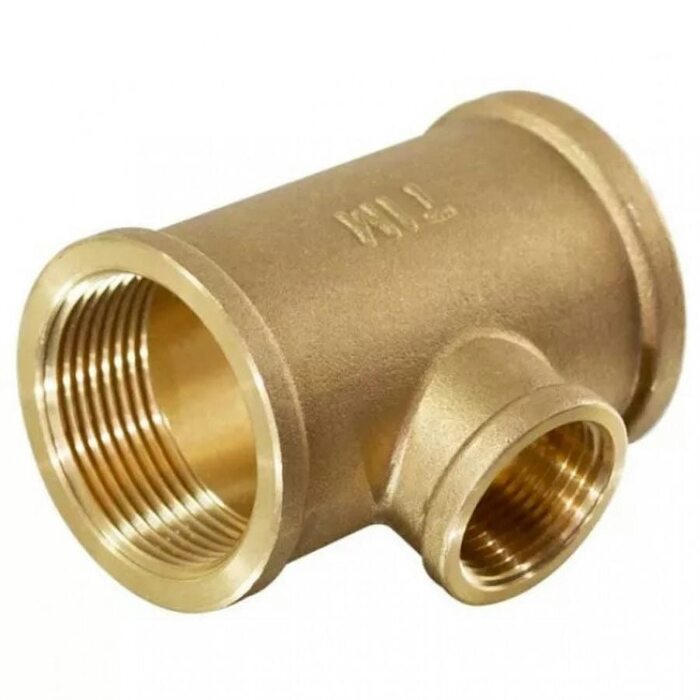 Тройник Латунный ВВВ 1"x1/2"x1" TIM (ТИМ)