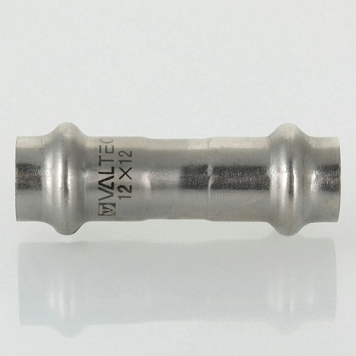 Пресс-муфта 12 мм х 12  из нержавеющей стали VTi.903.I.001212 VALTEC (ВАЛТЕК)