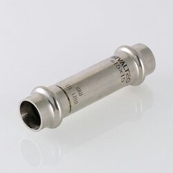 Пресс-муфта надвижная 15 мм х 15  из нержавеющей стали VTi.904.I.001515 VALTEC (ВАЛТЕК)
