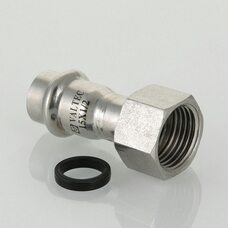 Пресс-муфта с накидной гайкой 28 мм х 1"  из нержавеющей стали VTi.908.I.002806 VALTEC (ВАЛТЕК)