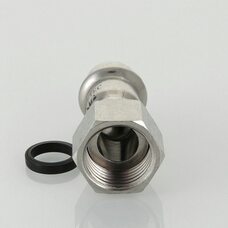 Пресс-муфта с накидной гайкой 28 мм х 3/4"  из нержавеющей стали VTi.908.I.002805 VALTEC (ВАЛТЕК)