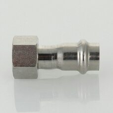 Пресс-муфта с накидной гайкой 12 мм х 1/2"  из нержавеющей стали VTi.908.I.001204 VALTEC (ВАЛТЕК)
