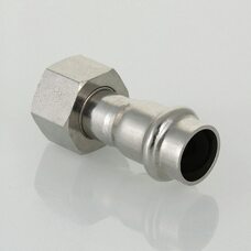 Пресс-муфта с накидной гайкой 35 мм х 1 1/4"  из нержавеющей стали VTi.908.I.003507 VALTEC (ВАЛТЕК)
