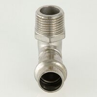 Пресс-угольник с наружной резьбой 15 мм х 1/2"  из нержавеющей стали VTi.953.I.001504 VALTEC (ВАЛТЕК)