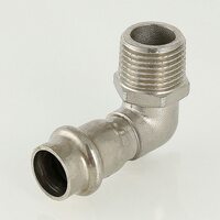 Пресс-угольник с наружной резьбой 18 мм х 1/2"  из нержавеющей стали VTi.953.I.001804 VALTEC (ВАЛТЕК)