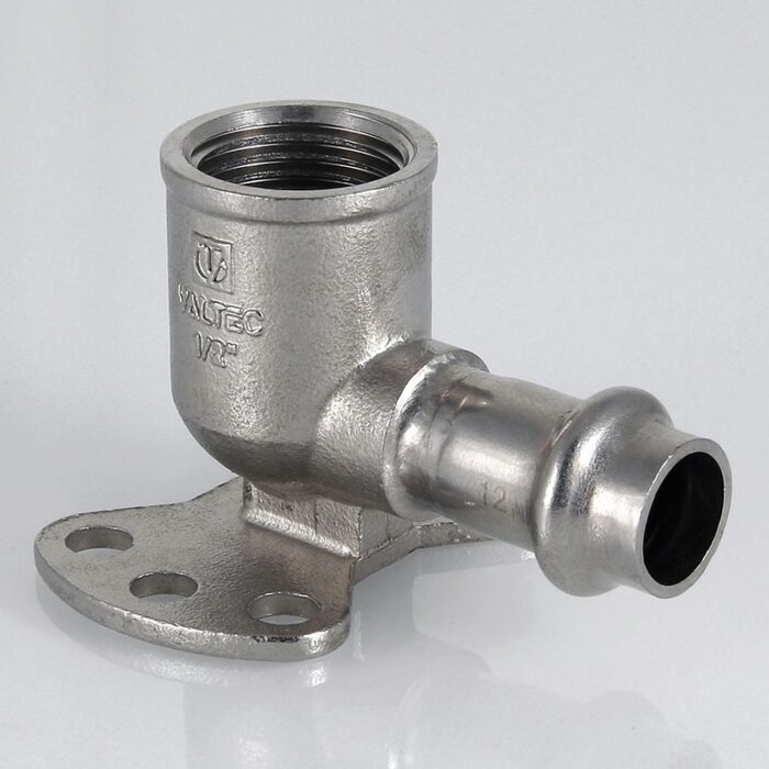 Пресс-водорозетка 12 мм х 1/2"  из нержавеющей стали VTi.954.I.001204 VALTEC (ВАЛТЕК)