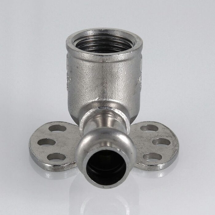 Пресс-водорозетка 12 мм х 1/2"  из нержавеющей стали VTi.954.I.001204 VALTEC (ВАЛТЕК)