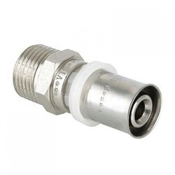 Пресс-муфта с наружной резьбой 16х3/4" Valtec