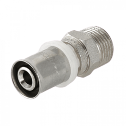 Пресс-муфта с наружной резьбой 20х1/2" Valtec
