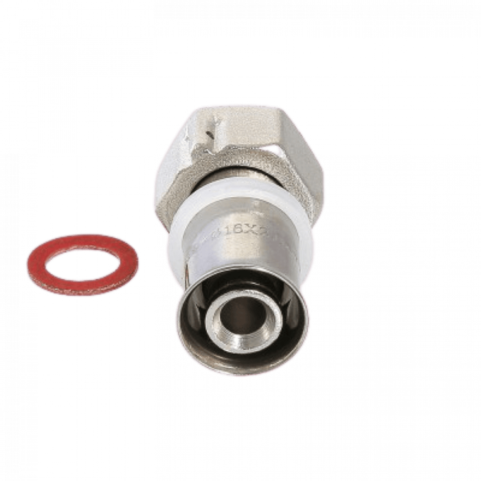 Соединитель пресс с накидной гайкой 16х1/2" Valtec