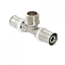 Тройник пресс с наружной резьбой 16х1/2"х16 Valtec