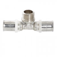 Тройник пресс с наружной резьбой 32х3/4"х32 Valtec