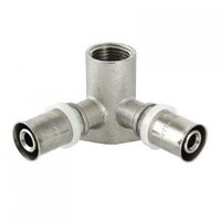 Водорозетка пресс проходная 16х1/2" ВР Valtec