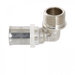Угольник пресс с наружной резьбой 16х3/4" Valtec