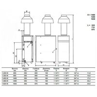 Котел газовый напольный Baxi SLIM 1.620 iN 9E (WSB43162347- Бакси)