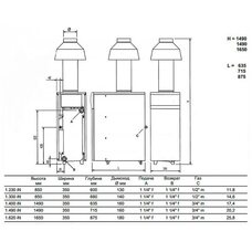 Котел газовый напольный Baxi SLIM 1.620 iN 9E (WSB43162347- Бакси)