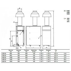 Котел газовый напольный Baxi SLIM 1.620 iN 9E (WSB43162347- Бакси)
