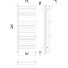 Орион П22 500х1200 Полотенцесушитель TERMINUS
