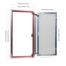 Люк ревизионный под плитку Практика EuroFormat-R алюминиевый 400x800 мм скрытый нажимной